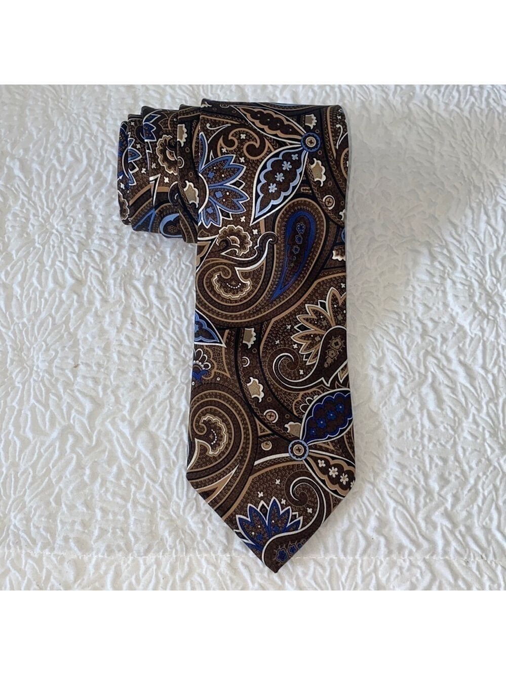 GEOFFREY BEENE Paisley Silk Necktie